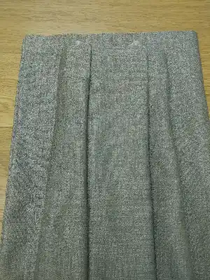 Salon Perdesi - Natural Grimsi Desenli Jakar Fon Perde (geniş En:280 Kumaş)- Gri Açık
