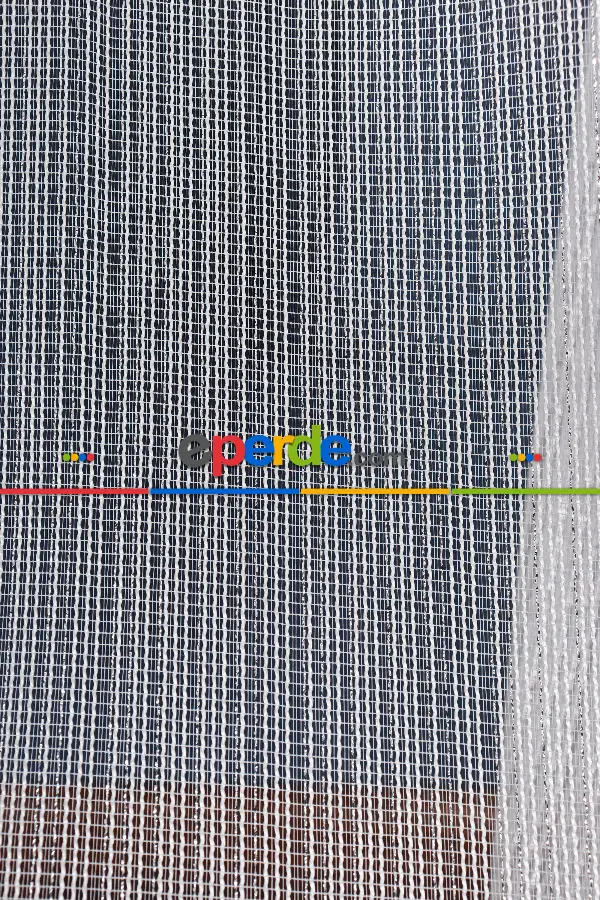 Zümrüt Gümüş Simli Düz Tül Perde