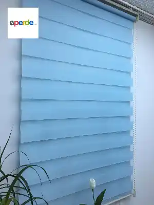 Düz Seri Mavi Perde- Mavi Açık 80cm X 200cm 