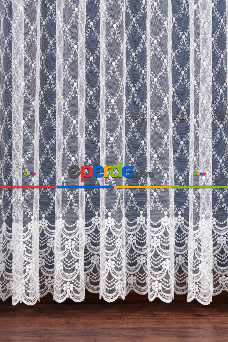 Salon Tül - Brode İşlemeli Tül Perde Özel Seri 1117