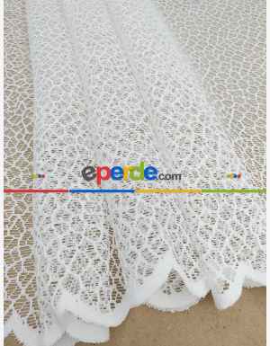 Petek Örme Tül - Fransız Danteli- Ekru
