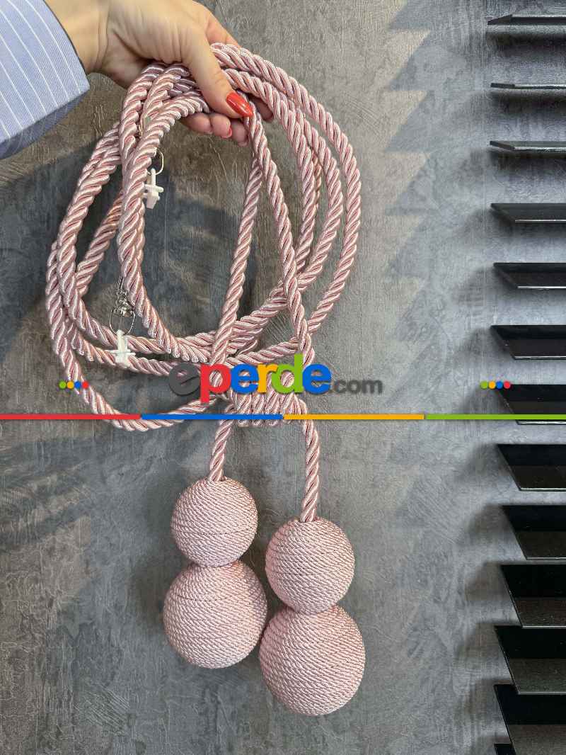 Pembe Braçol Perde Bağı
