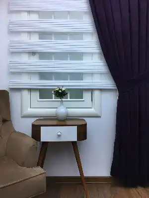 Patlıcan Moru Düz Fon Perde (280 Eninde)- Mor Patlıcan Moru