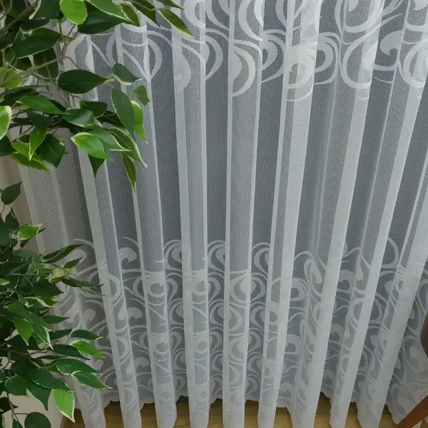 Mutfak Ft Serisi Vakko Desen Tül Perde- Ekru