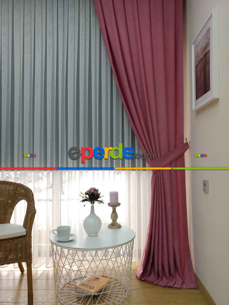 Soft Pembe Koyu Fon Perde (150)- Pembe Koyu