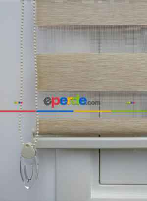 #üreticifirma %40 İndirimli!!! Sütlü Kahve Bej Renk Bambu Zebra Perde (kalın Zeminli) Ozel Fiyat- Krem