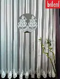 Salon Tül - Brillant Arne Desen Nakışlı Orjinal Tül Perde