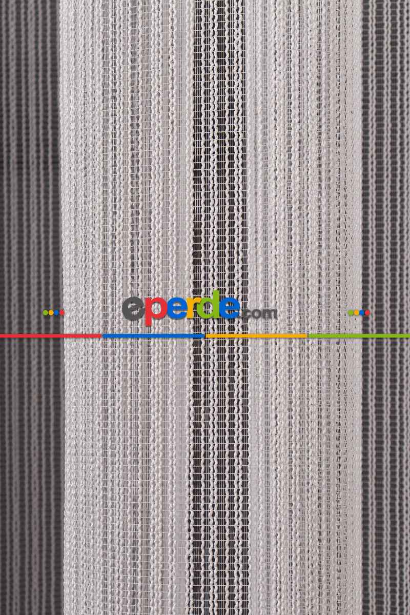 Yatak Odası - Makarna Çizgili Armür Tül Perde Akdz 1070