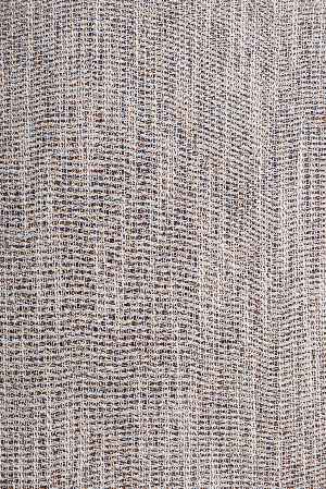 Yeni Sezon Çizgili Ekru Keten Görünümlü Tül Perde