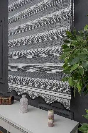 Zebra Perde - Geçişli Mikro Pileli Zebra Perde