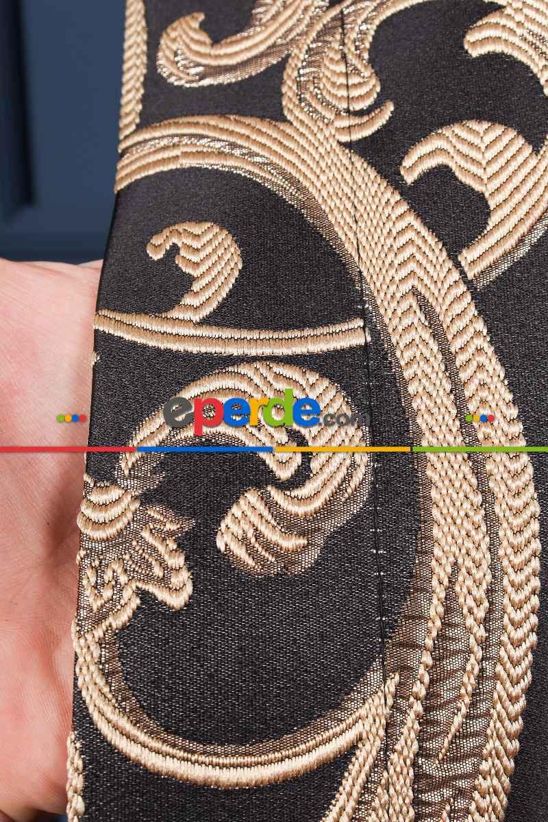 Salon Fon Perde - Divan Jakar Dokuma Fon Perde