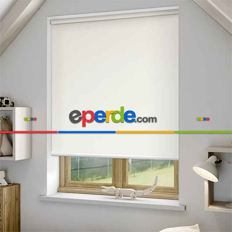 Brillant Karartma Stor Perde- Beyaz