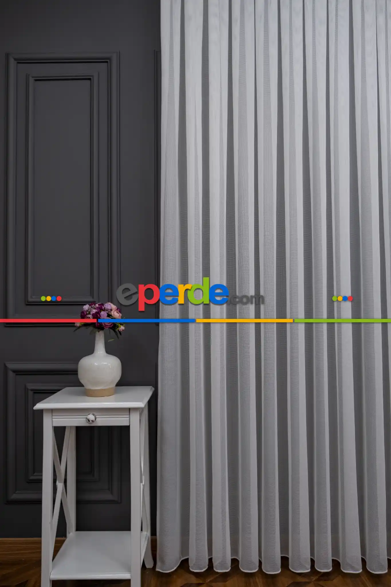 Ekru Renkli Kedi Tırmalamalarına Dayanaklı Tül Perde