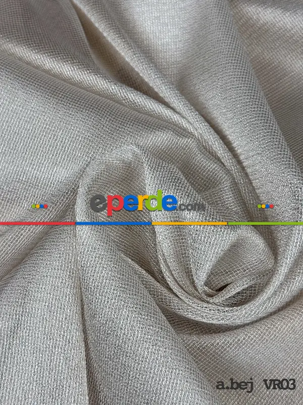 Salon - 6 Farklı Renk Tül Perde, Ağır Gramajlı Premium Seri, Kurşunlu Tül