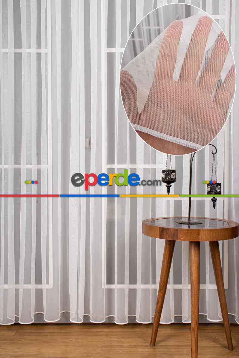 Mutfak Tül Perde - Ekru