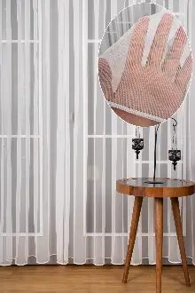 Mutfak Tül Perde - Ekru