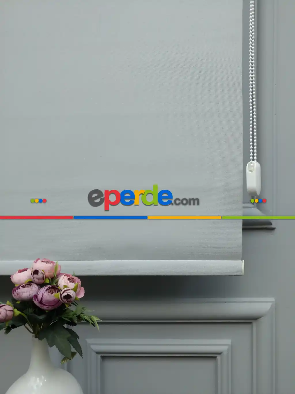 2021 Sezonu - Stor Perde Düz Pvc (mat) - Mat Polyester Stor- Gri-füme-antrasit