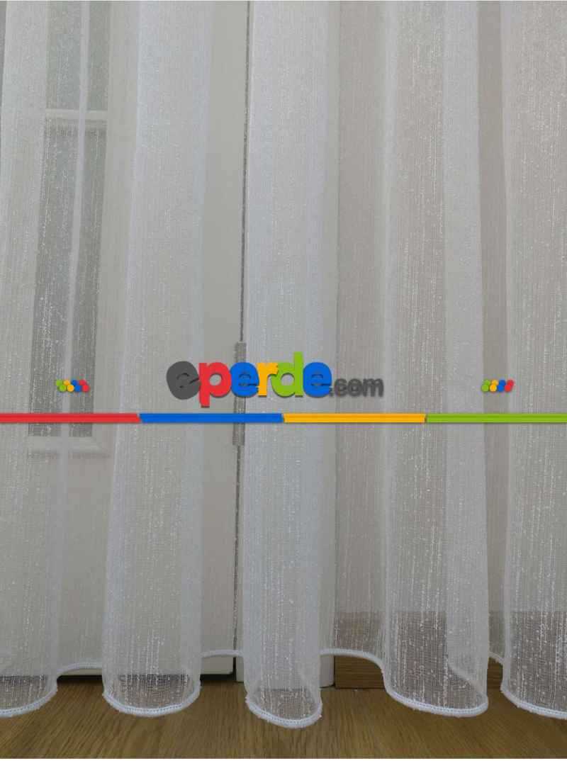 Şantuk Çise Keten Ekru - Kurşunlu Tül