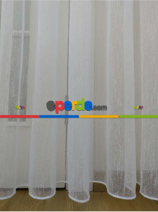 Şantuk Çise Keten Ekru - Kurşunlu Tül