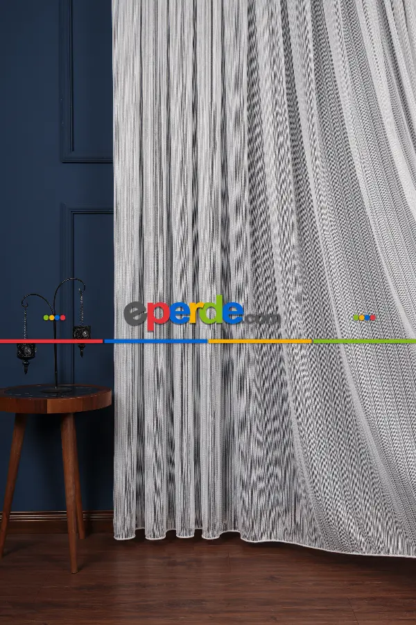 Taraklı Düz Tül Perde Ütü Istemez