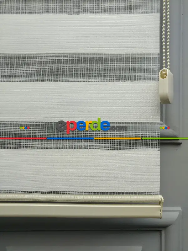 Salon Zebra Perde - 2021 Sezonu - Zebra Perde - Bambu Zebra Perde- Krem