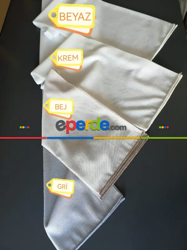 Örme Tül Bade Serisi - Gramajlı Tül- Beyaz-krem-gri-bej