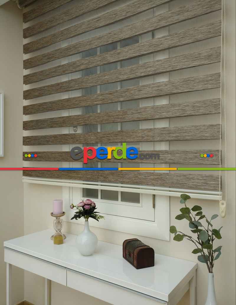 Oturma Odası - Zebra Perde -bambu Zebra (eco Serisi )- Vizon Rengi