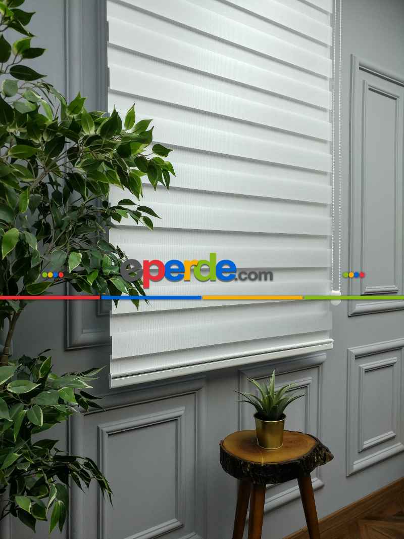 Mutfak - 2021 Sezonu - Zebra Perde - Bambu Zebra Perde- Beyaz