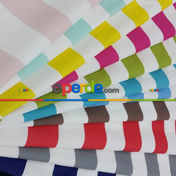 Renkli Çizgili Fon Perdeler Çoklu Renk Seçenekleri İle - Kumaşı Kalındır-renkler Kalıcıdır- Yeşil-Mavi-Gri-Füme-Antrasit-Kırmızı-Beyaz-Pembe-Pudra