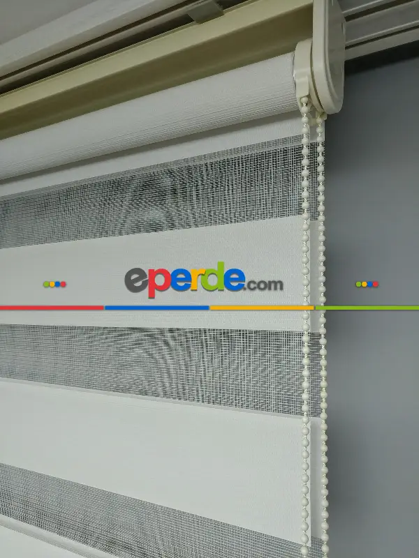 Salon Zebra Perde - 2021 Sezonu - Zebra Perde - Bambu Zebra Perde- Krem