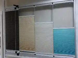 Cam Balkon Perdesi - Yapışkanlı - Plise - Krem Açık- Krem Açık