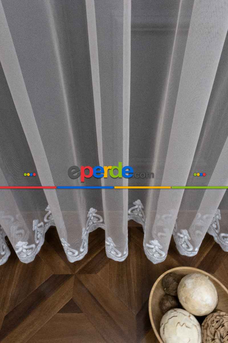 Yatak Odası - Tül Yarım Renkli Degrade Tül Renkli Tül