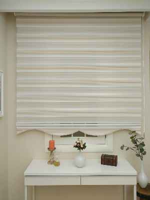 Zebra Perde - Degrade Pileli Zebra ( Renk Geçişli Pileli )- Pudra