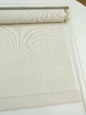 Stor Perde Sun Screen (pvc Kaplama) Kalın Dokulu- Krem Koyu