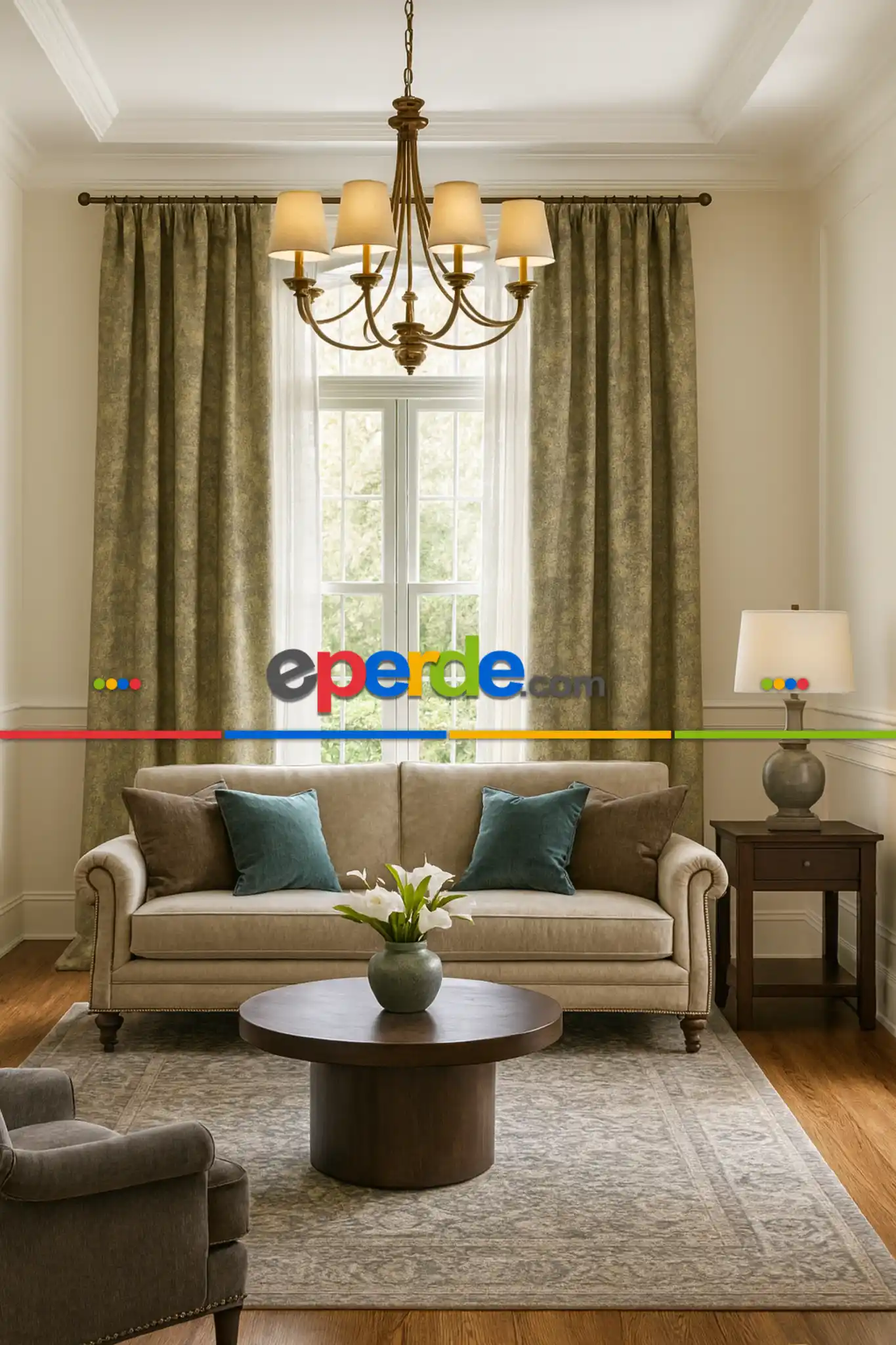 Elif Düz Jakar Dokuma Fon Perde - 29 Renk Seçenekli