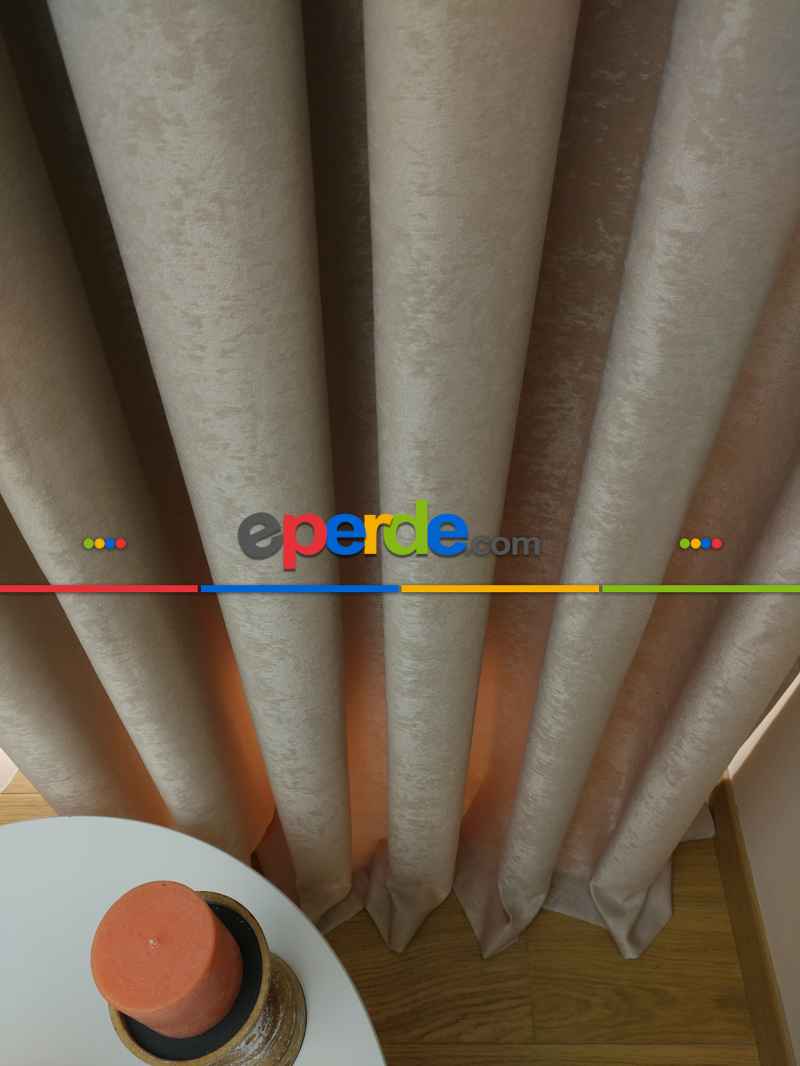 Soft Fon Perde- Bej Krem