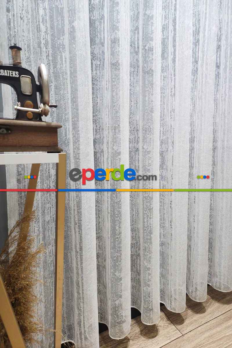 Brillant Ağaç Kabuğu Yeni Model Tasarım Modern Tül Perde