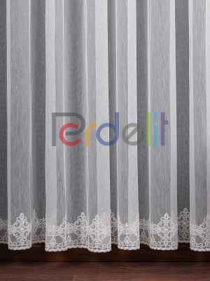 Etek Ucu Nakış İşlemeli Tül Perde