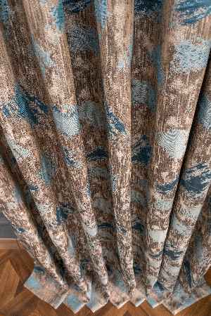 PatineDesenli Desenli Jakar Fon Perde 180 Cm