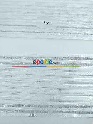 Pliseli Zebra Perde Gri Şeritli- Beyaz