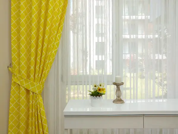 Mutfak Fon Perde- Sarı