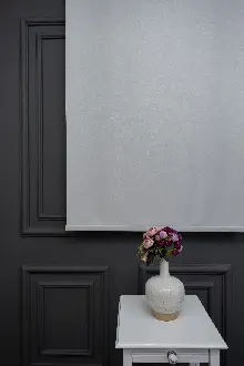 Oturma Odası - Stor Perde Kalın Kumaş Yaldızlı Açık Gri Renk A Kalite