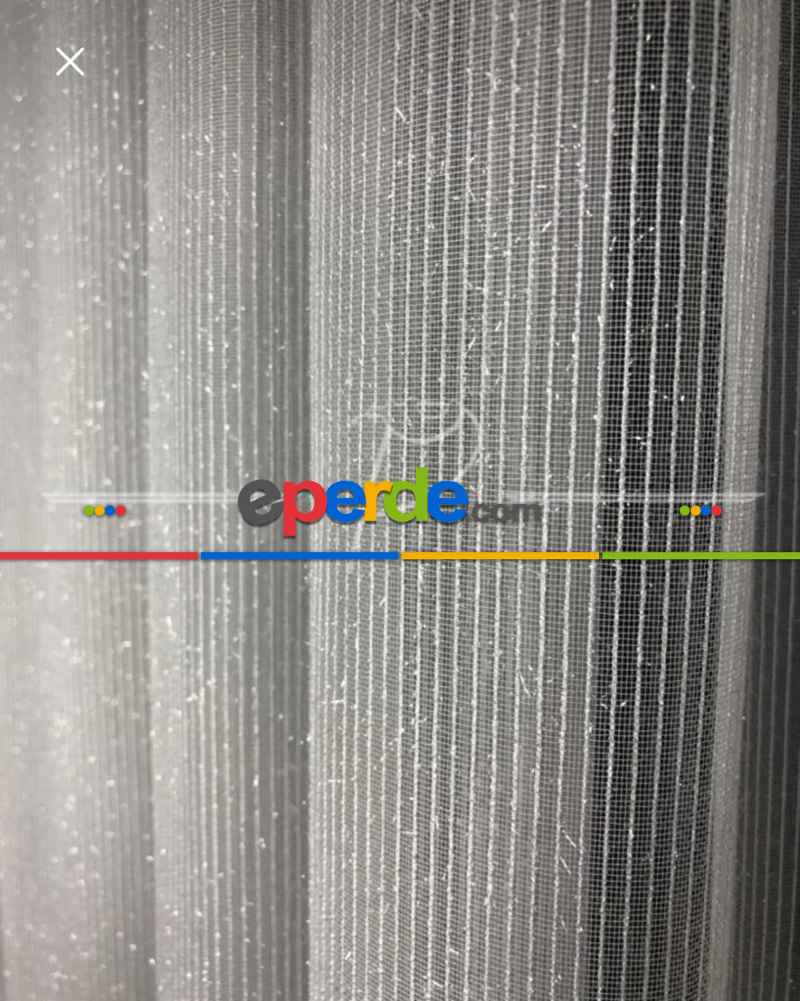 Brillant Düz Simli Lüx Tül Perde