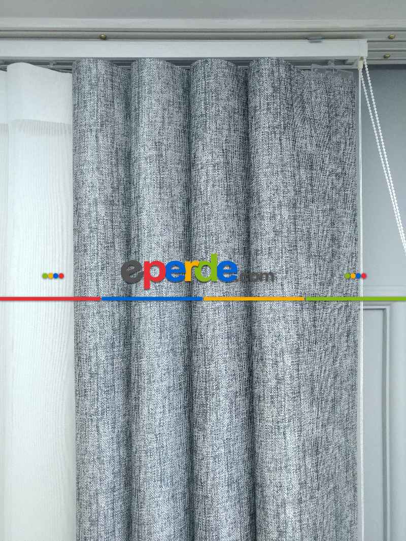 Yatak Odası - Lens Akıllı Dikey Tül Perde Antik-53- Çok Renkli 2