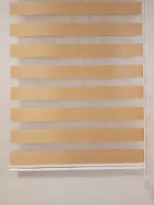 Brillant Açık Kahve Zebra Perde- Sütlü Kahve