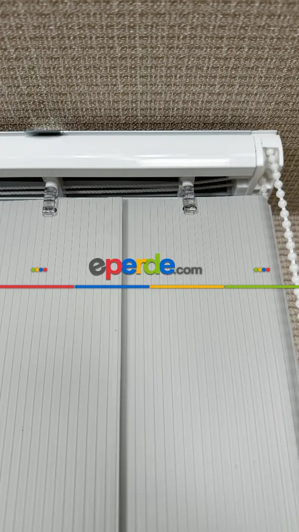 Gri Çizgili Pvc Dikey Perde, Dikey Stor Perde