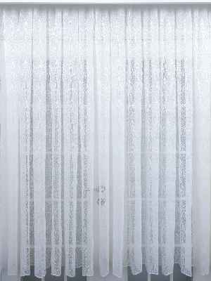 Örme Desenli Tül Perde 100% Orjinal Ürün- Ekru