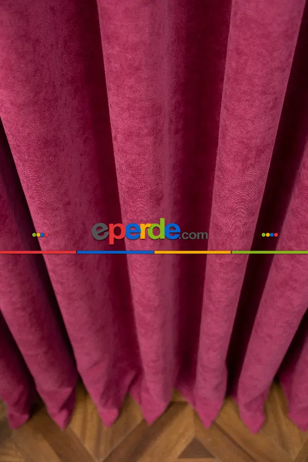 Mürdüm Düz F0n Perde Dökümlü En