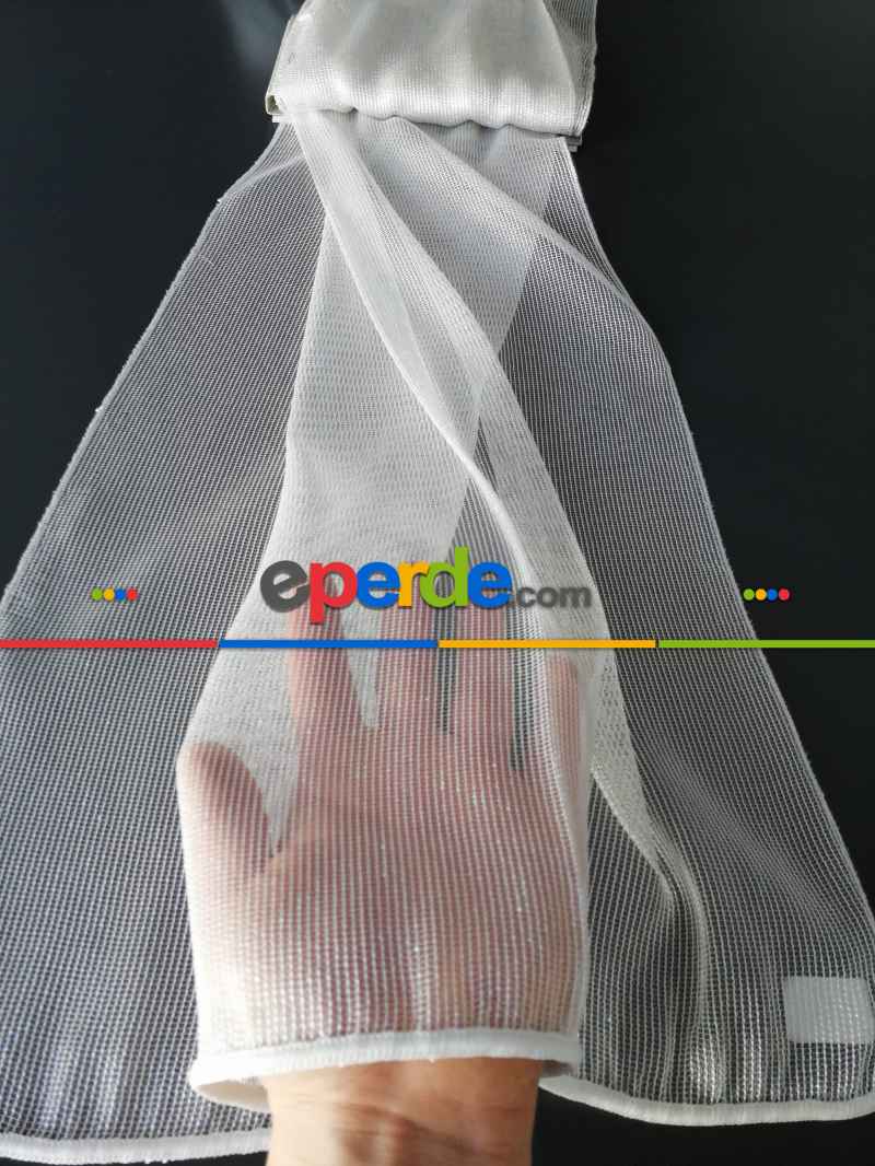 Yatak Odası - Leor Zırh Güneş Işığında Parlayan Tül Perde - Sedef