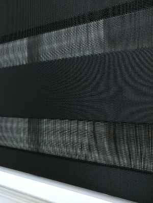 Zebra Perde - Düz Zebra Perde- Siyah